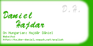 daniel hajdar business card