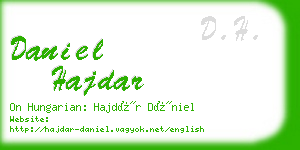 daniel hajdar business card